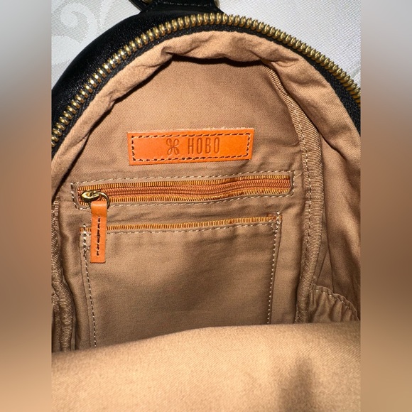 Hobo Fern Pebbled Black Leather Sling Bag. - Picture 10 of 11